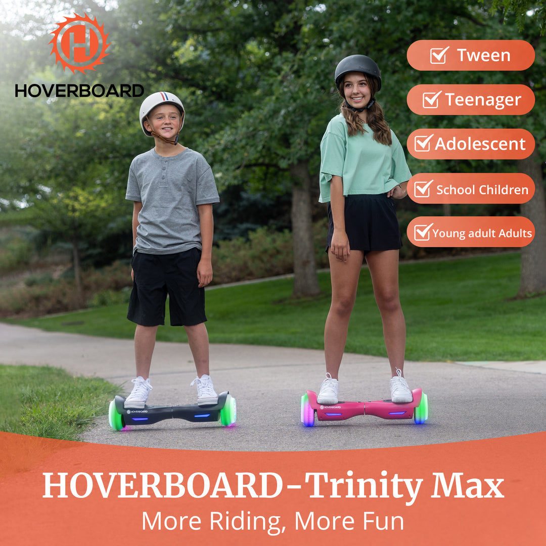Trinity Max Hoverboard with 6.3" LED Wheels